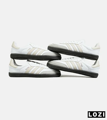 کفش کتانی مردانه و زنانه سفید کرم مشکی ADIDAS Samba مدل 7295
