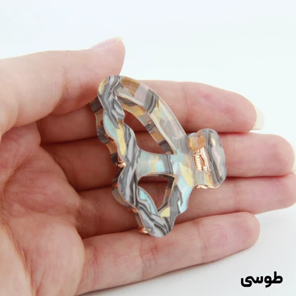 کلیپس دخترانه فلزی مدل پروانه سه بعدی کوچک
