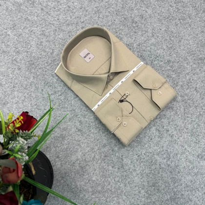 پیراهن ساده تک‌رنگ قواره کلاسیک استین بلند_ پارچه فلورا درجه یک