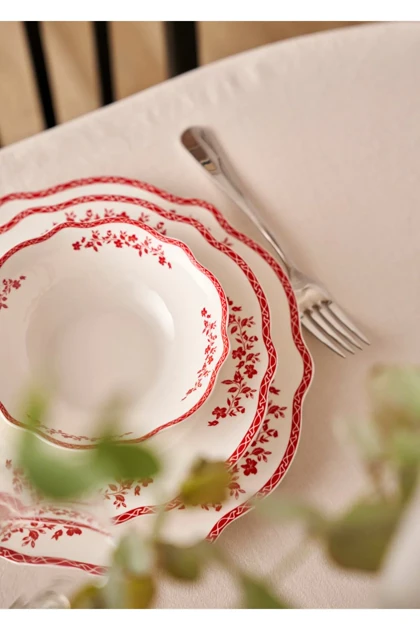 سرویس غذاخوری 6 نفره Bella Maison مدل Catherine New Bone Porselen