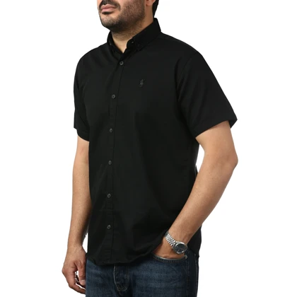 پیراهن آستین کوتاه ساده مردانه مدل 6112949