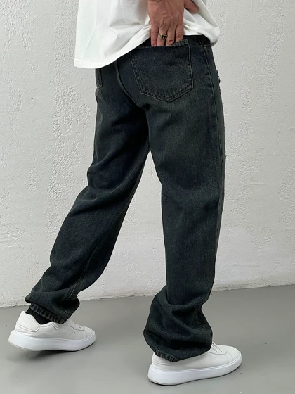 شلوار جین مردانه نیم بگ 2440