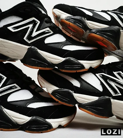 کفش کتانی مردانه و زنانه مشکی سفید NEW BALANCE 9060