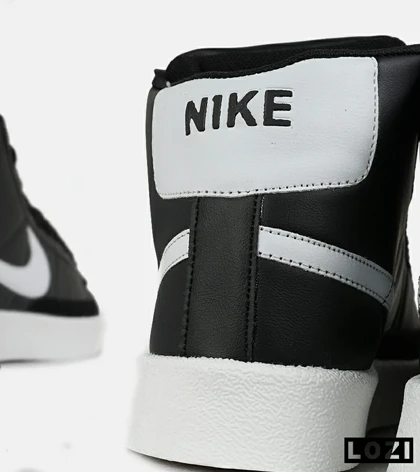 کفش کتانی ساق‌دار مردانه و زنانه مشکی سفید Nike Blazer Low 77 مدل 7465