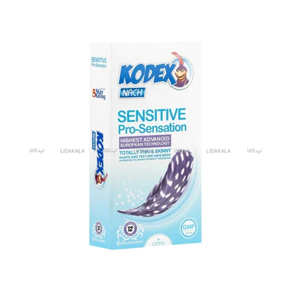 کاندوم کدکس مدل Sensitive Pro-Sensation بسته 12 عددی