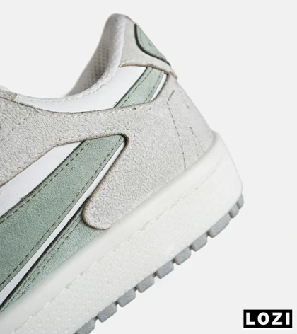 کفش مردانه و زنانه سفید طوسی سبز NIKE AIR JORDAN مدل 7745