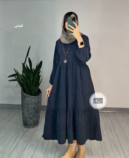 پیراهن مانتویی تانیا