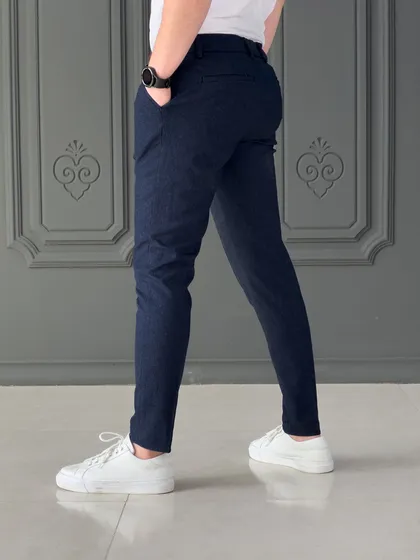شلوار 396 ZARA آبی تیره