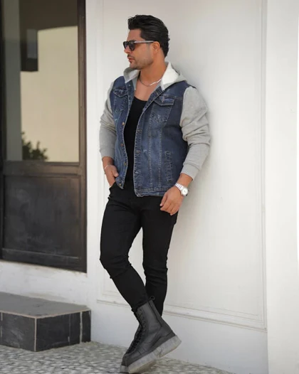 سویشرت جین ترکیبی