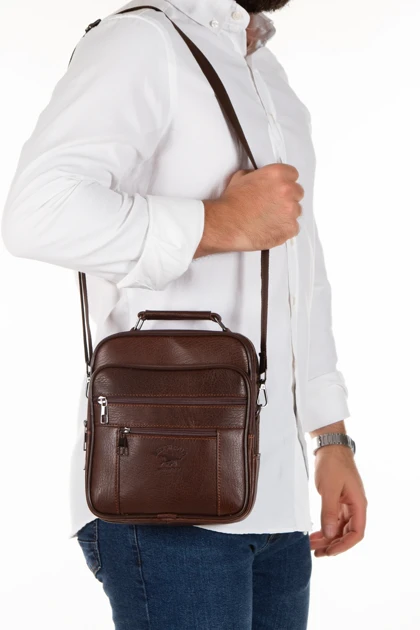 کیف دوشی مردانه cerff-leather-clup cerff-leather-clup