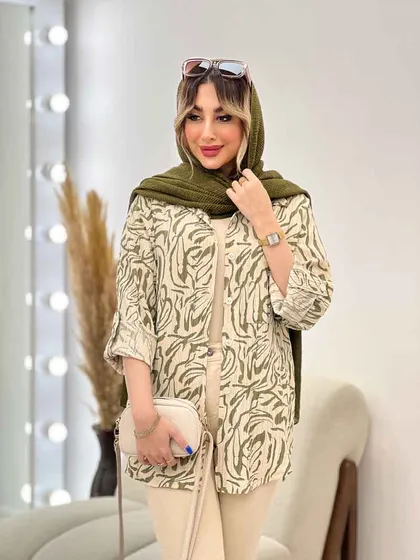 شومیز طرح دار ستیا