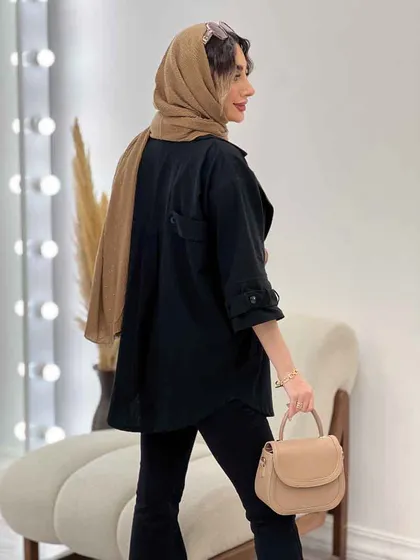 مانتو پشت دو پاگن دو جیب
