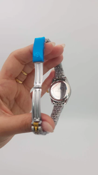 ساعت مچی زنانه رولکس Rolex با موتور کواتز و تاریخ دار