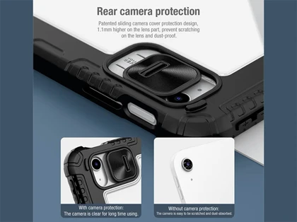 کاور کلاسوری بامپردار آیپد 10 و 10.9نیلکین Nillkin Apple iPad 10/10.9 2022 Bumper Leather Case Pro