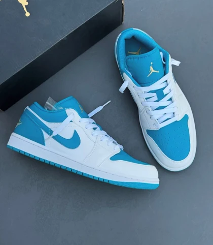 کتانی ویتنامی نایک ایر جردن وان لو Nike Air Jordan 1 Low Aquatone Trainers