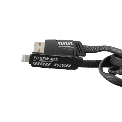 کابل فست تبدیل USB/USB-C به USB-C/لایتنینگ گرین لاین مدل Braided طول 1.2 متر