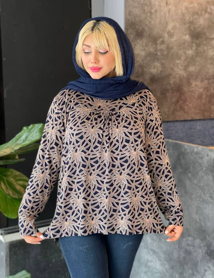 بلوز طرحدار یاسمن کد : B0011