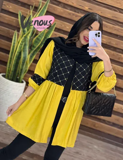 مانتو عروسکی بالا گلدوزی