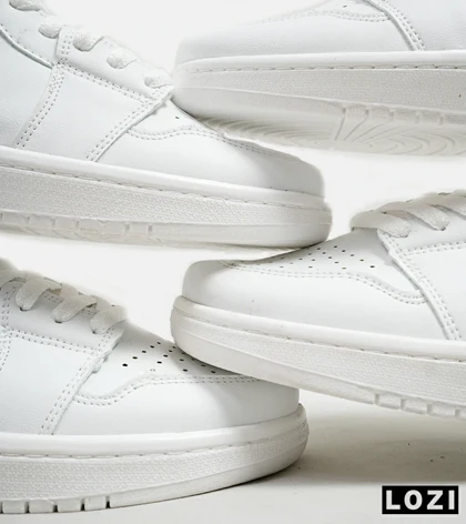 کفش کتانی مردانه سفید نایک NIKE jordan 1 مدل 5473