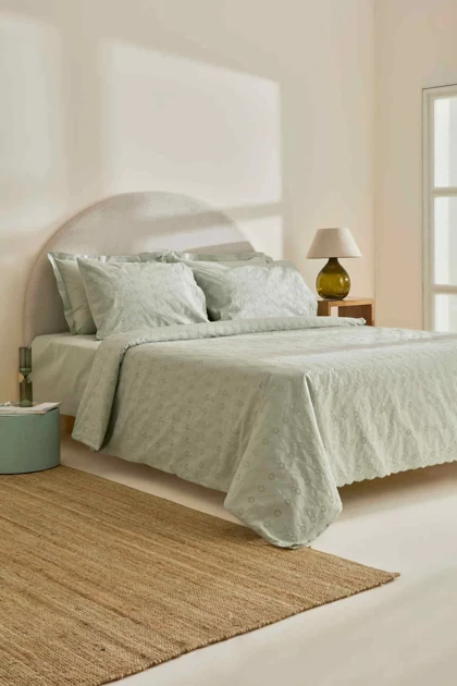 سرویس روتختی دو نفره Karaca Home مدل Vivien پنبه - سبز