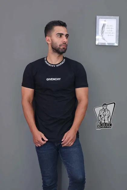 تیشرت یقه چاپ GIVENCHY