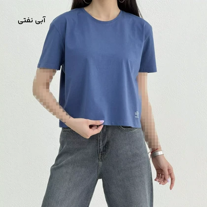 تیشرت کراپ زنانه آستین کوتاه