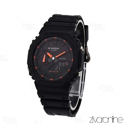 ساعت جی شاک GA2100 مردانه مشکی ایندکس نارنجی 105813