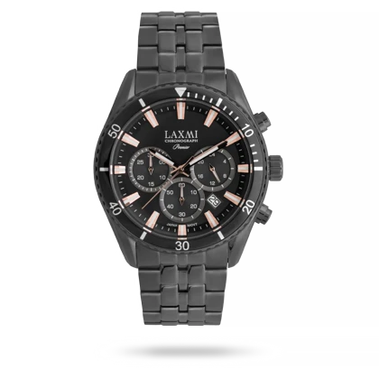 ساعت مچی مردانه لاکسمی بند استیل مشکی کد Laxmi 8904/4