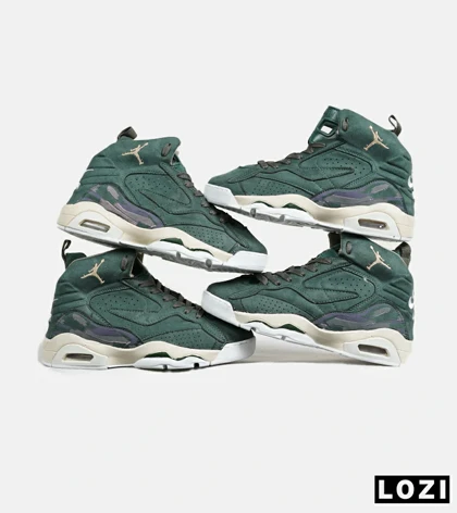 کفش کتانی ساق‌دار مردانه سبز یشمی Nike air jordan 5 v02