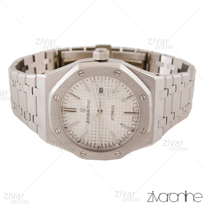 ساعت اودمار پیگه (AP) مردانه نقره ای صفحه سفید 103798