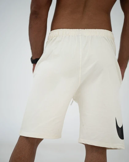 شلوارک بگ طرح NIKE سفید