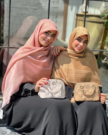 روسری ابریشم ژاکارد لمه اورجینال