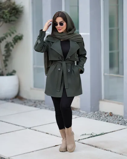 بارانی کوتاه ژیله بزرگ کد 735