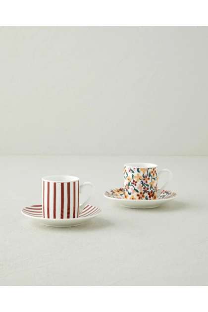 فنجان قهوه دو نفره English Home مدل Solvia New Bone China