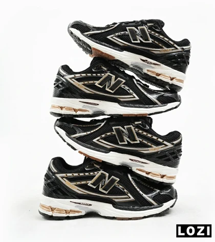 کفش کتانی مشکی طلایی Newbalance 1906R