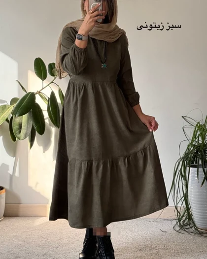 پیراهن مانتویی پاییزی مارال