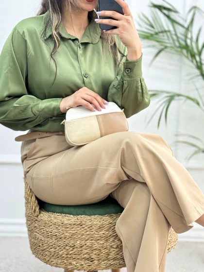 شومیز ساتن پنبه