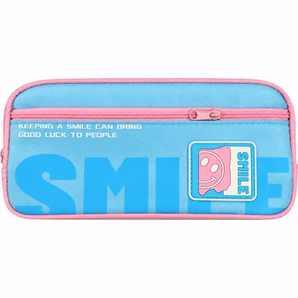 جامدادی مدل YMJ-51862 سه زیپ طرح اسمایل (Smile)