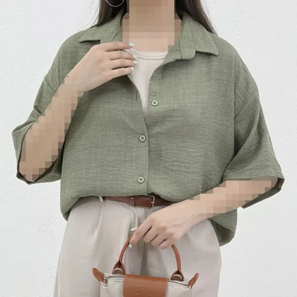 شومیز زنانه باکسی صوفیا شیکدونیا
