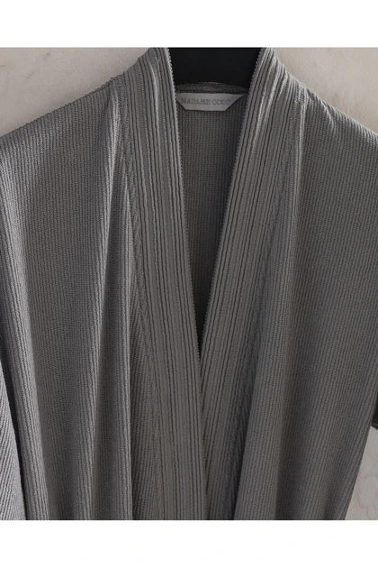 حوله تن‌پوش یونیسکس Madame Coco مدل Stripe Kimono پنبه‌ای