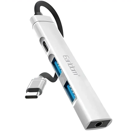 هاب USB-C ارلدام Earldom مدل ET-HUB20 چهار پورت