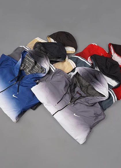 کاپشن نایک مردانه طوسی روشن مدل Savino ویژه