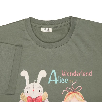 تیشرت زنانه دندی طرح Alice