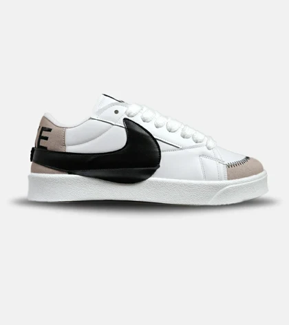 کفش نایک مردانه و زنانه سفید مشکی Nike Blazer Low 77 Jumbo