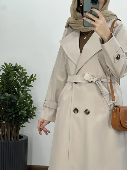 ترنچ کت بلند ضد آب راش 2