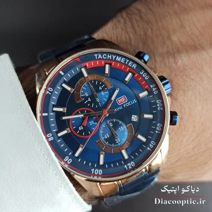 ساعت مچی مردانه اورجینال موتور ژاپنی برند مینی فوکوس سه موتور مدل Mf0218G.01