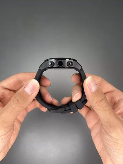 ساعت مچی بربری سه موتوره فول دیت تمام مشکی Burberry