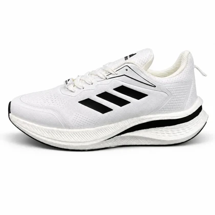 کفش کتانی مردانه مدل آدیداس زیره بست سفید مشکی Adidas New