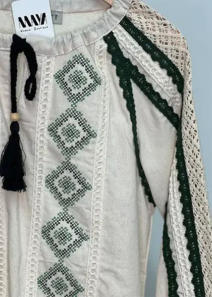 شومیز گلدوزی کد 4011