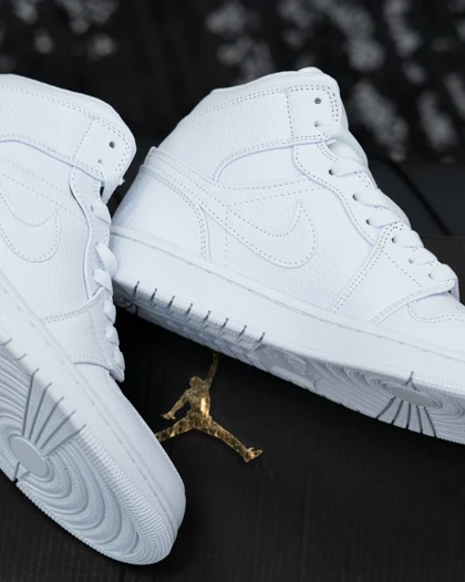 کفش Jordan 1 triple white کد M003